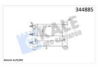TURBO RADYATORU FIAT 500 FORD KA 1,3 07>