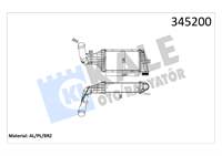 TURBO RADYATORU (INTERCOOLER) ASTRA G ZAFIRA A (220×127×64)