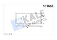 KLIMA RADYATORU (KONDANSER) TRANSIT V184 2.0TDCI / 2.4 TDCI 00>06