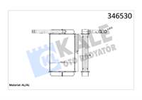 KALORIFER RADYATORU TRANSIT 2,0 / 2,5D 85>92 T12 / T15 92>00 (BRAZING)