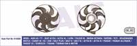 FAN MOTORU (200W 295mm) CADDY III 04>13 EOS 06>11 GOLF V 04>07 JETTA 06>11 PASSAT 06>11 TOURAN 03>08 AUDI A3 04>13 TT 07>10