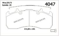 ON / ARKA FREN BALATASI (ECOLINE) RENAULT TRUCK VOLVO 440 09>RENAULT MIDLUM 06>