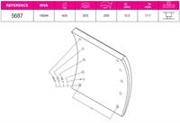 DORSE / BPW - SAF DINGIL FREN BALATASI PABUC BORANKAY 20MM 10 DELIK