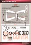 MOTOR TAKIM CONTA (ALT / UST FULL) KECELI SUBAP LASTIKLI XSARA P306 P406 XANTIA ZX P405 P806 ZX EVASION (1,8 8V) XU7JP P405 ZX XU5JP (83,00MM) / (S,CONTA HARIC)