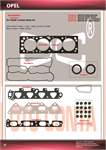 CONTA UST TAKIM (OPEL ASTRA G-90PS 66KW 1400cc 16V DOCH MOTOR X14 XE / ECOTECH )