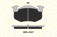 Arka Fren Balatası R9-R11-R19-CLIO I-ii-megane I-symbol - SAXO-XSARA-P306-P309