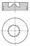 Motor Piston Segman 93,67mm (Std) T15 944F 6110 Aa Turbo 2,5 Td 96>