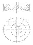 Motor Piston Segman 82,50mm (+0,50) Connect 1,8 110PS 07 /