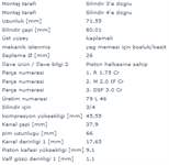 PİSton (Segmanlı) 79.51 Mm Std 3.4sl