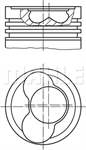 Piston+segman (81,01mm Std
