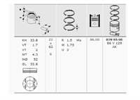 Motor Piston Segman P406 P806 P605 R