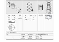 Motor Piston Segman P205 P405 Ym P309 Bx