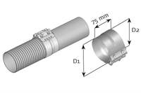 EGZOZ KELEPCESI SPIRAL KELEPCESI & YAPRAK KELEPCE Ø101,6-Ø106,6