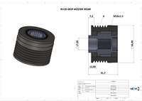 ALTERNATOR KASNAGI (RULMANLI) P806 P807 EXPERT EVASION C8 JUMPY SUZUKI:VITARA DW10ATED4 (2,0HDI 16V) P206 P307 P406 PARTNER II SCUDO II EXPERT II JUMPY II BERLINGO II C5 2,0HDI JEEP CHEROKEE 2,5 2,8 CRD 4WD DODGE CARAVAN 3,8 3,3 TURBO AWD