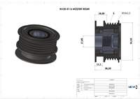ALTERNATOR KASNAGI CLIO II 98>05 CLIO SYMBOL 02> KANGOO 05> SYMBOL II 08> LOGAN 04> SANDERO 08> 1.4