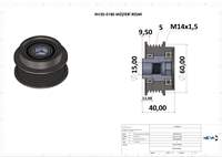 ALTERNATOR KASNAGI RULMANLI YARIS VERSO 1,4D 4D