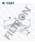 POLEN FILTRESI ESKI KOD: FILTRON K1321 CLIO IV 12-. LOGAN II 13-. SANDERO STEPWAY II