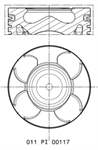 MOTOR PISTON SEGMAN 0.40 69.60MM (FIAT FIORINO 1.3 75HP JTD II 1.6 EURO5 OPEL ASTRA J CORSA D 1.3 2009-/)