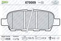 ARKA FREN BALATASI NISSAN QASHQAI (07>11)/TIIDA (07>)/X-TRAIL (01>)/RENAULT KOLEOS (08>)