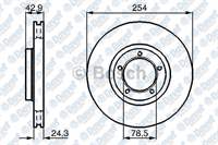 FREN DISKI ON HAVALI 254mm FORD TRANSIT T12 (91-00)