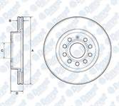 FREN DISKI (CIFTLI PAKET) (DELIKSIZ) ON AUDI A3 - SEAT LEON - TOLEDO - SKODA OCTAVIA - YETI - VW BEETLE - CADDY - GOLF - JETTA 03>