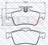FREN BALATASI ARKA UST SEKMANLI WVA 24137-23482 LAGUNA II FOCUS C MAX CONNECT VECTRA C