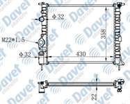 MOTOR SU RADYATORU CLIO II-LOGAN 04>KANGOO 01>MEGANE 96>1.4-1.61.5D-1.9 KLIMASIZ-> MANUEL SANZUMAN 430×377X23