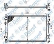 MOTOR SU RADYATORU BRAZING TRANSIT 2.4D 00-06 KLIMASIZ MANUEL SANZUMAN 620×378X26 ***