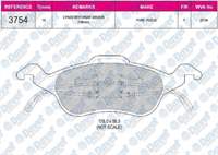 FREN BALATASI ON WVA 23154 FORD FOCUS (DAW DBW DFW DNW) 1998-2004 1.6I 16V (10/98-10/04) 1.8TDCI (08/99-10/04) 1.8TDCI (03/01-10/04) 2.0I 16V (10/98-01/01)