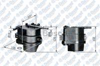 DIZEL YAKIT FILTRESI P107 HDI P206 C1 C2 C3 NEMO 1.4 HDI AYGO 1.4 FIESTA 1.4 TDCI FUSION 1.4 TDCI