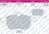 FREN BALATASI ON FISLI WVA 20676 PASSAT-A6-1.8T-2.4-2.8-1.9TDI ####