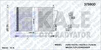 KLIMA RADYATORU FORD FIESTA-FIESTA V-FUSION MAZDA 2 (DY) (580X361X16) (AL/AL) (KURUTUCU ILE)