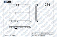 SU RADYATORU PEUGEOT 206 1.4 / 1.6 16V / 1.4/2.0 HDI (TAHLIYELI) 98> (AL/PL/BRZ)