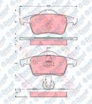 ARKA FREN BALATASI VOLVO S60 00-10 S80 98-06 V70 97-07 XC70 00-07 S70 97-00