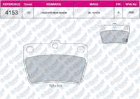 FREN BALATASI ARKA WVA 23656-23657-23658 TOYOTA RAV IV II (A2) 1.8 VVTI 03-05