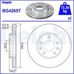 FREN DISKI ON (5D 280MM) FLUENCE 12- MEGANE 08- ABSLI
