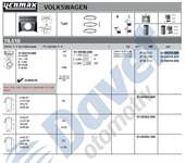 PISTON+SEGMAN STD (79.51MM) (3.-4. PISTONLARI) GOLF IV BORA TRANSPORTER T5 AUDI A3 A4 A6 ALHAMBRA CORDOBA IBIZA IV LEON TOLEDO II FABIA OCTAVIA SUPERB 1.9TDI ARL ASZ AVF AWX AXB AXC BLT BRR BRS 00-09 ####