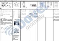 MOTOR SEGMAN 85.60MM 0.60 FARK PEUGEOT PARTNER II BERLINGO II P406 P307 BOXER II JUMPER II DW10TD 2.0HDI 8V P407 P308 C5 II EXPPERT III JUMPY III DW10BTED4 2.0HDI 16V BOOXER II JUMPER II DW12UTED 2.2HDI 8V OLCU 3.5X2*3
