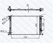 MOTOR SU RADYATORU BRAZING AUDI A4 1.8TFSI-2.0TFSI/TDI 08-> 720×468X26 OTOMATIK SANZUMAN ***
