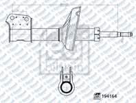 ON AMORTISOR SAG/SOL YAGLI KANGOO 97>13 - KUBISTAR {X76} 03>09