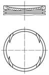 MOTOR PISTON SEGMAN (76.51MM STD) GOLF IV BORA CORDOBA AROSA A2 IBIZA II/III/IV INCA LEON TOLEDO II FABIA OCTAVIA LUPO 1.4 16V AFH AFK AHW AKQ APE AUA AUB AXP BBY BBZ BCA 96>08