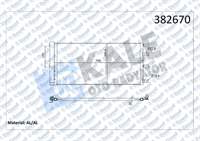 KLIMA RADYATORU FORD TOURNEO CUSTOM TRANSIT CUSTOM TRANSIT V362,V363 2.0 ECOBLUE 18> KURUTUCU ILE [BRAZING AL/AL] [750X345X20]