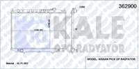 SU RADYATORU NISSAN PICK UP (D22) (450X691X26) (AL/PL/BRZ) (MANUEL)