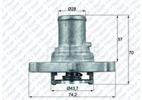 TERMOSTAT (87C) ALBEA-PALIO-STILO-IDEA-PUNTO-STRADA-MAREA 1.2 16/1.4 16V
