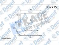 KLIMA RADYATORU FORD B-MAX 12> FIESTA VI 08> 1.25 1.4 1.5TDCI 1.6TI KURUTUCU ILE (BRAZING AL/AL) (530X345X16)