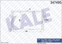 SU RADYATORU OPEL CORSA C/COMBO/TIGRA 1.3/1.7 CDTI 03->(MT) (AC) [BRAZING] [600X348X26]