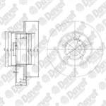 FREN DISKI ON (5D 256MM) GOLF IV BORA 96- POLO 01>
