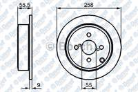 FREN DISKI ARKA 258mm TOYOTA COROLLA E12 1.4 1.6 1.8 02->