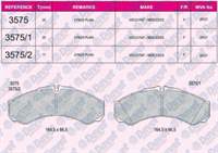 FREN BALATASI ON/ARKA FISSIZ WVA 29121 (20.00MM) IVECO DAILY 30 2.4D 2.5D 97-> DAILY 40C13 06->