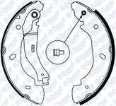 ARKA FREN BALATASI PABUCLU FORD TRANSIT V184 00-> +1MM KALIN ARKADAN ÇEKISLI